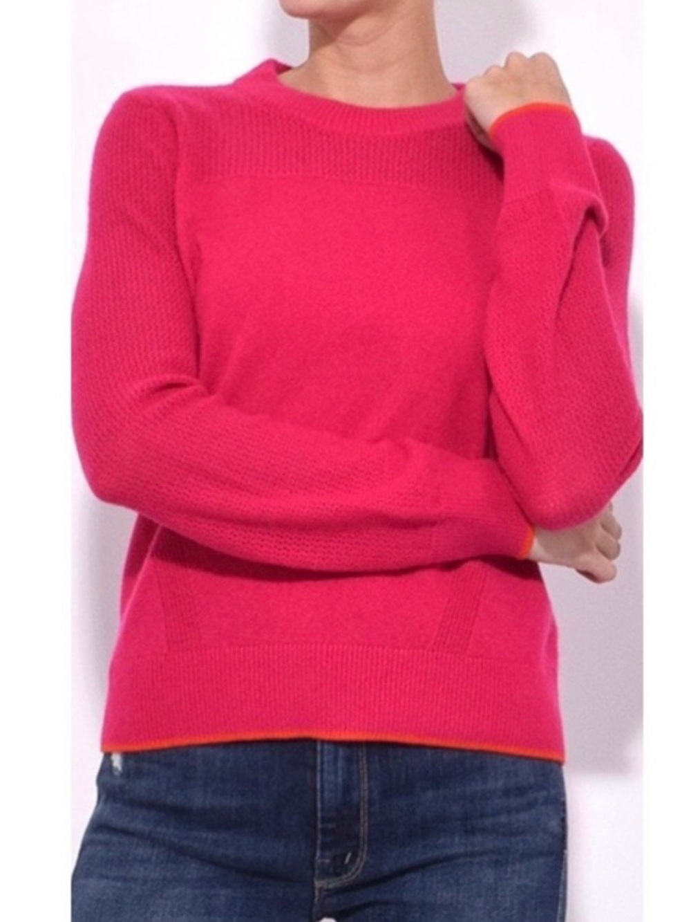 Rag & Bone Hot Pink Women's 100% Cashmere Sweater - New with tags but has a flaw